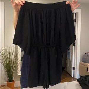 Xhilaration off shoulder black romper